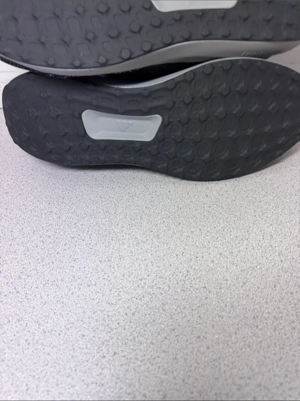 adidas Men's Black and Gray Knit Athletic Shoes
